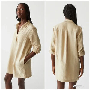 daria linen mini dress Daria Mini Dress by Line and Dot main image 0